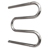 Водяной полотенцесушитель Point М-образный 500x500 с полкой Хром арт-PN38555P — фото 4, Водяные полотенцесушители