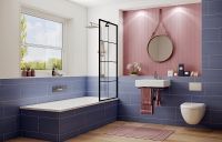 Товар: Шторка на ванну Ambassador Bath Screens 80х140 профиль Черный стекло прозрачное арт-16041209 - фото 3 Шторка на ванну Ambassador Bath Screens 80х140 профиль Черный стекло прозрачное арт-16041209 — фото 3, Неподвижные шторки для ванной