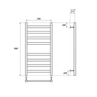 Водяной полотенцесушитель Point Меркурий П8 500x800 Белый арт-PN83158W — фото 3, Водяные полотенцесушители