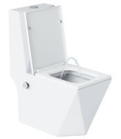 Унитаз моноблок Laguraty с бидеткой с бачком и сиденьем Микролифт арт-071AC — фото 4, Напольные унитазы