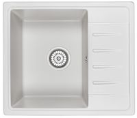 Granula-, кухонная мойка, СтандАРТ кварц арт-5803, БЕЛЫЙ — фото 1, Кухонные мойки