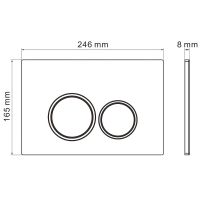 Клавиша смыва Iberica Blanca Esti-O Золото глянцевое арт-IB.B082.006.001 — фото 4, Кнопки смыва