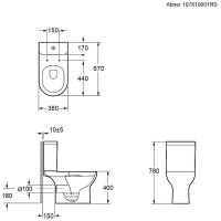 Товар: Унитаз компакт Ambassador Abner с бачком и сиденьем Микролифт арт-107K19001RS - фото 8 Унитаз компакт Ambassador Abner с бачком и сиденьем Микролифт арт-107K19001RS — фото 8, Напольные унитазы