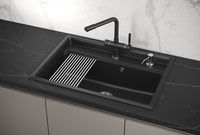 Товар: Granula-KS- (чёрный металлик), кухонная мойка, кварц арт-7301, ШВАРЦ - фото 2 Granula-KS- (чёрный металлик), кухонная мойка, кварц арт-7301, ШВАРЦ — фото 2, Кухонные мойки