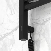 Электрический полотенцесушитель Сунержа Модус 3.0 800x500 L Черный матовый арт-31-5700-8050 — фото 2, Электрические полотенцесушители