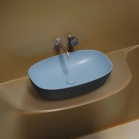 Раковина-чаша Ceramicanova Element 60 Голубая матовая арт-CN6049ML — фото 5, Раковины накладные