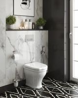 Унитаз приставной безободковый CEZARES GIUBILEO арт-CZR-265-CBR/CZR-6045-SC — фото 8, Приставные унитазы