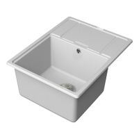 Товар: Мойка кухонная Point Стил 65 , белый арт-PN3009W - фото 3 Мойка кухонная Point Стил 65 , белый арт-PN3009W — фото 3, Кухонные мойки