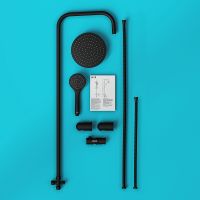 Душевая система Dorff Comfort Черная матовая арт-D0708000BL — фото 5, Душевые стойки