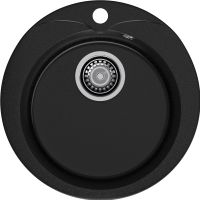 Товар: GRANFEST Мойка RONDO 480 1-чаша D-475мм черный арт.GF- арт-R-480 черный - фото 2 GRANFEST Мойка RONDO 480 1-чаша D-475мм черный арт.GF- арт-R-480 черный — фото 2, Кухонные мойки