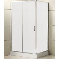 Душевой уголок BelBagno Uno 100х90 профиль Хром стекло матовое арт-UNO-AH-1-100/90-M-Cr — фото 1, Прямоугольные душевые уголки