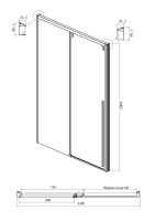 Товар: Душевой уголок Ambassador Intense 150x80 профиль Черный стекло тонированное арт-110022204IBB-80IBB - фото 3 Душевой уголок Ambassador Intense 150x80 профиль Черный стекло тонированное арт-110022204IBB-80IBB — фото 3, Прямоугольные душевые уголки