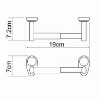 Аксесс Main K- Держатель д/туал бумаги (блистер), хром, WasserKRAFT арт-9222 — фото 4, Держатели туалетной бумаги