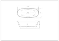 Ванна акриловая,отдельностоящая, AQUATEK ТЕРА 1700 * 780 * 590. В комплекте со сливом и арт-AQ-128778Wt — фото 5, Акриловые ванны