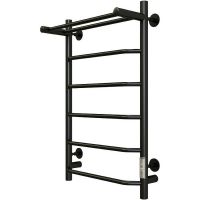 Электрический полотенцесушитель Aringa Киото 80x50 с полкой Черный арт-AR03003BL — фото 1, Электрические полотенцесушители
