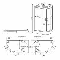 Душевая кабина Erlit Comfort 120х80 без гидромассажа арт-ER3512PL-C4-RUS — фото 4, Душевые кабины
