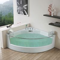 Акриловая ванна Gemy 150х150 с аэромассажем арт-G9080 — фото 5, Акриловые ванны