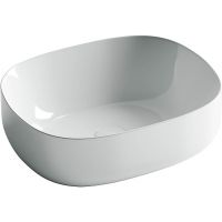 Раковина-чаша Ceramicanova Element 46 Белая арт-CN6018 — фото 1, Раковины накладные