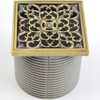 Решетка для трапа Bronze de Luxe Узоры 10x10 Бронза арт-21962 — фото 4, Решетки для лотков и трапов