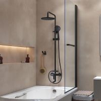 Душевая система Iddis Ray Черная матовая арт-RAYBL3Fi06 — фото 5, Душевые стойки