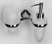 Аксесс Aller K- Держатель стакана и дозатора (блистер), хром, WasserKRAFT арт-1189 — фото 2, Дозаторы