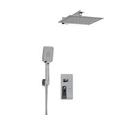 Встраиваемый комплект для душа с верхней душевой насадкой и лейкой арт-A16190 — фото 1, Встраиваемые душевые комплекты