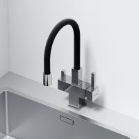 Смеситель для кухни Sancos Arno Хром Черный арт-SC4005CH — фото 3, Смесители для кухни