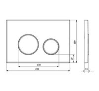 Товар: Клавиша смыва KK POL M11 V3 Черная матовая Золото глянцевое арт-SPP/016/0/K - фото 3 Клавиша смыва KK POL M11 V3 Черная матовая Золото глянцевое арт-SPP/016/0/K — фото 3, Кнопки смыва