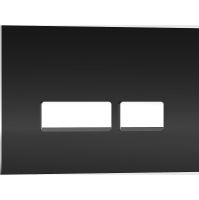 Клавиша смыва Iberica Blanca Crystal-R Черная глянцевая арт-IB.B022.001.001 — фото 1, Кнопки смыва