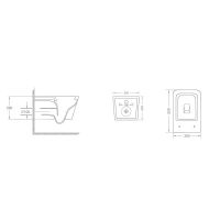 Унитаз Iberica Blanca Toledo подвесной с сиденьем Микролифт арт-IB.TLD.231.1B1 — фото 6, Подвесные унитазы