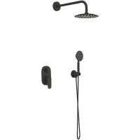 Товар: Душевая система Melodia della vita Diletto Tondo Черная матовая арт-MSC00110bk - фото 2 Душевая система Melodia della vita Diletto Tondo Черная матовая арт-MSC00110bk — фото 2, Встраиваемые душевые комплекты