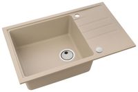 Мойка для кухни INTERMEZZO 130 GRANITAL BEIGE- G55 780X480X200 1X в компл.с сифоном 1117292, арт-1117048.0 — фото 3, Кухонные мойки