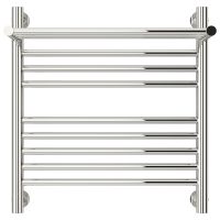 Водяной полотенцесушитель Сунержа Богема+ 500х500 с полкой Хром арт-00-0223-5050 — фото 1, Водяные полотенцесушители