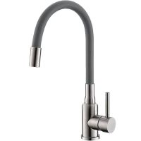 Смеситель для кухни Alveus Flexa Нержавеющая сталь Серый арт-1147022 — фото 1, Смесители для кухни