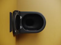 Унитаз Ceramicanova Vogue подвесной Черный матовый с сиденьем Микролифт арт-CN4008TMB — фото 12, Подвесные унитазы