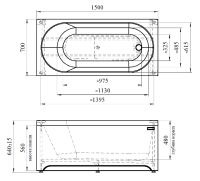 Товар: Акриловая ванна Radomir Vannesa Виктория 150х70 без гидромассажа арт-2-01-0-0-1-250Р - фото 2 Акриловая ванна Radomir Vannesa Виктория 150х70 без гидромассажа арт-2-01-0-0-1-250Р — фото 2, Акриловые ванны