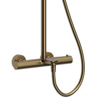 Душевая система Raiber Graceful с термостатом Золото матовое арт-RPG-007 — фото 3, Душевые стойки