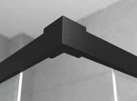 Товар: Душевой уголок Ambassador Queen 90х90 профиль Черный стекло прозрачное арт-11011203Black - фото 6 Душевой уголок Ambassador Queen 90х90 профиль Черный стекло прозрачное арт-11011203Black — фото 6, Квадратные душевые уголки