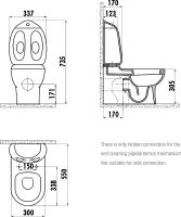 Товар: Унитаз компакт Creavit Ducky Белый без бачка и сиденья арт-DC360-11CB00E-0000 - фото 3 Унитаз компакт Creavit Ducky Белый без бачка и сиденья арт-DC360-11CB00E-0000 — фото 3, Напольные унитазы