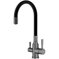 Смеситель для кухни Raglo Графит матовый Черный арт-R81.64.09 — фото 1, Смесители для кухни