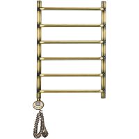 Электрический полотенцесушитель Domoterm Стефано П6 400x600 АБР EL Античная бронза арт-СтефаноП6400x600АБРEL — фото 1, Электрические полотенцесушители