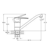 Смеситель для кухни G-Lauf Хром арт-4G4-A018 — фото 2, Смесители для кухни