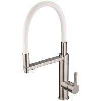 Смеситель для кухни Swedbe Selene Plus Нержавеющая сталь Белый арт-8641 — фото 1, Смесители для кухни