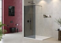 Душевая перегородка CEZARES арт-LIBERTA-L-1-100-GR-NERO — фото 1, Душевые перегородки