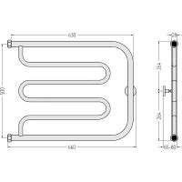 Товар: Водяной полотенцесушитель Сунержа Лира 500х650 Хром арт-00-0011-5065 - фото 2 Водяной полотенцесушитель Сунержа Лира 500х650 Хром арт-00-0011-5065 — фото 2, Водяные полотенцесушители