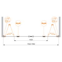 Товар: Душевая дверь CEZARES арт-ELENA-W-BS-22-160-C-Cr - фото 3 Душевая дверь CEZARES арт-ELENA-W-BS-22-160-C-Cr — фото 3, Распашные душевые двери