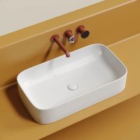 Раковина-чаша Ceramicanova Element 71 Белая глянцевая арт-CN6054 — фото 8, Раковины накладные