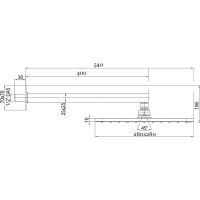 Верхний душ Bossini Cosmo Хром арт-H69598I.030 — фото 3, Верхние души