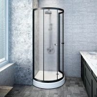 Товар: Душевой уголок Radomir Стронг 90x90 профиль Черный стекло матовое арт-1-03-6-0-0-1801 - фото 3 Душевой уголок Radomir Стронг 90x90 профиль Черный стекло матовое арт-1-03-6-0-0-1801 — фото 3, Полукруглые душевые уголки