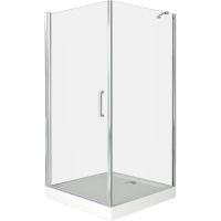 Душевой уголок Good Door Pandora CR-80-C-CH 80х80 профиль Хром стекло прозрачное арт-ПД00075 — фото 1, Квадратные душевые уголки